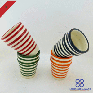 Striped Moroccan Cups Set