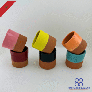 Two-Tone Moroccan Terracotta Cups