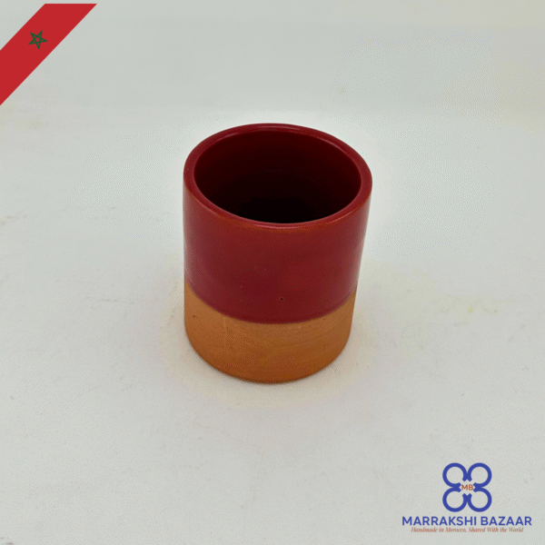 Two-Tone Moroccan Terracotta Cups - Image 2