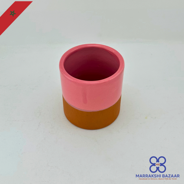 Two-Tone Moroccan Terracotta Cups - Image 5