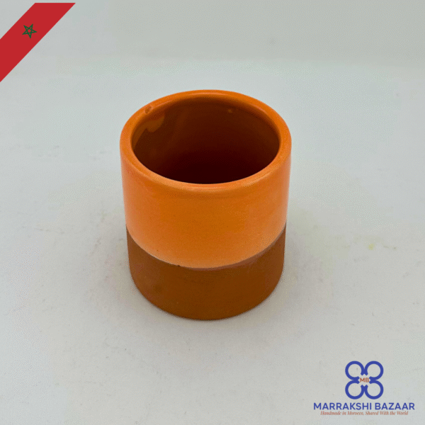 Two-Tone Moroccan Terracotta Cups - Image 4